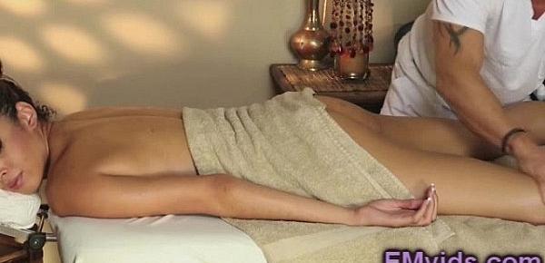  Busty Serena Ali fucking with masseur